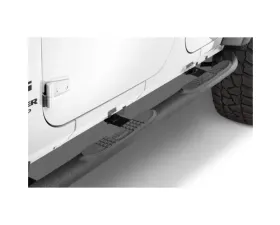 Quadratec QR3 Heavy Duty Side Steps Textured Black Jeep Wrangler Unlimited 4-Door JK 2007-2018